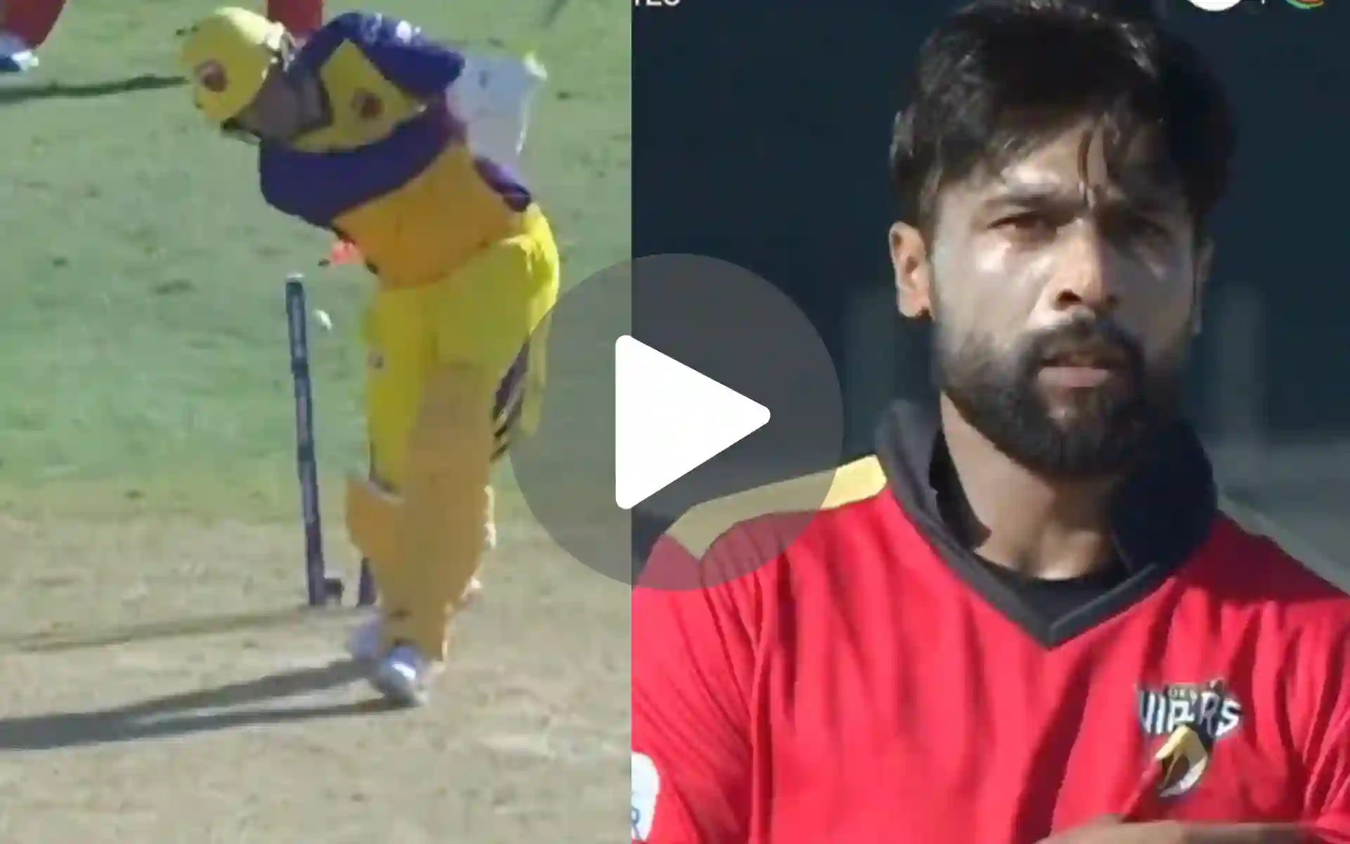 [Watch] Mohammad Amir Shows Pakistani Anger After Destroying Jason Roy With Yorker